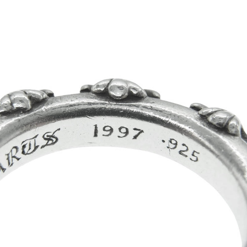 CHROME HEARTS クロムハーツ（原本無） CROSS BAND クロス バンド リング シルバー系 20号【中古】