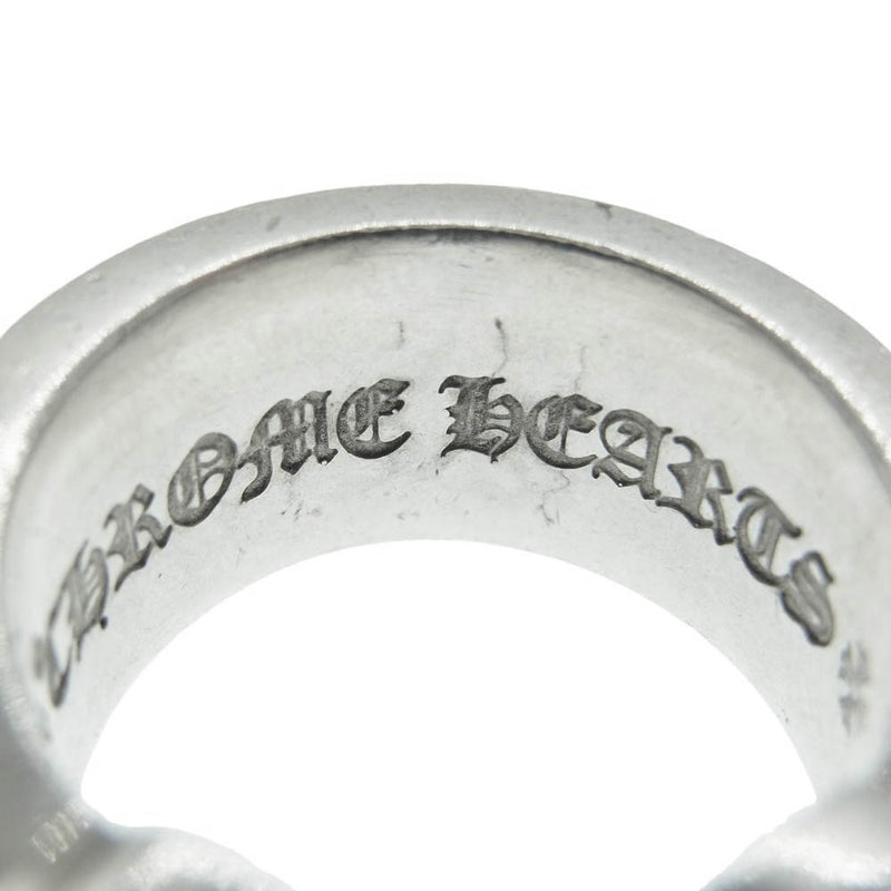 CHROME HEARTS クロムハーツ（原本無） LG SCROLL LABEL ラージ スクロール ラベル シルバー リング 20号【中古】