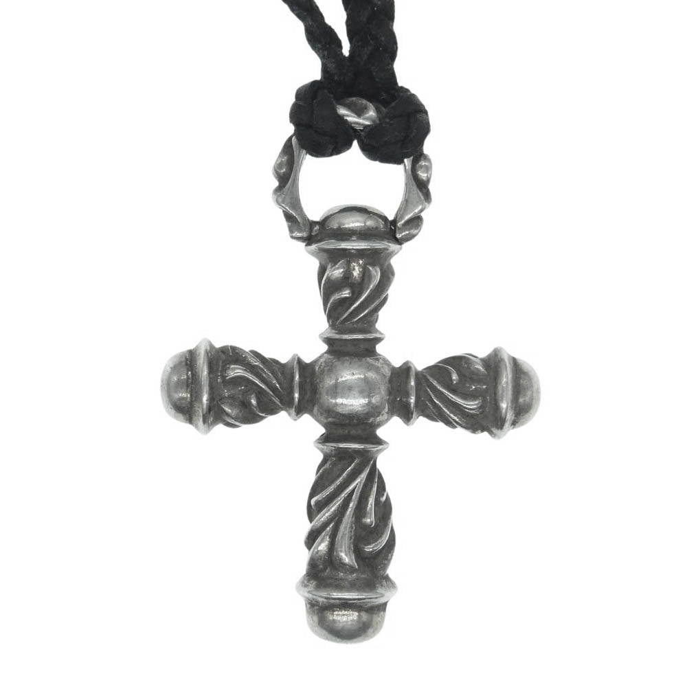 CHROME HEARTS クロムハーツ（原本無） CAMPANA CROSS SM カンパナクロス スモール レザーブレイド ペンダント ネックレス【中古】