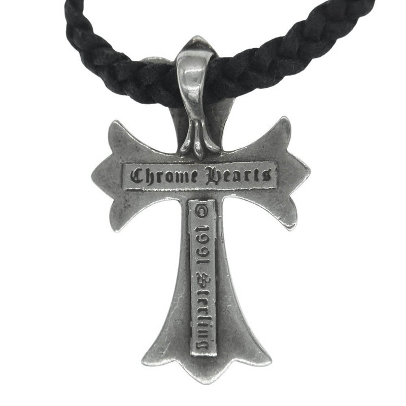 CHROME HEARTS クロムハーツ（原本無） CH CRS SML BC スモール CHクロス レザーブレイド Wボロチップ ネックレス【中古】