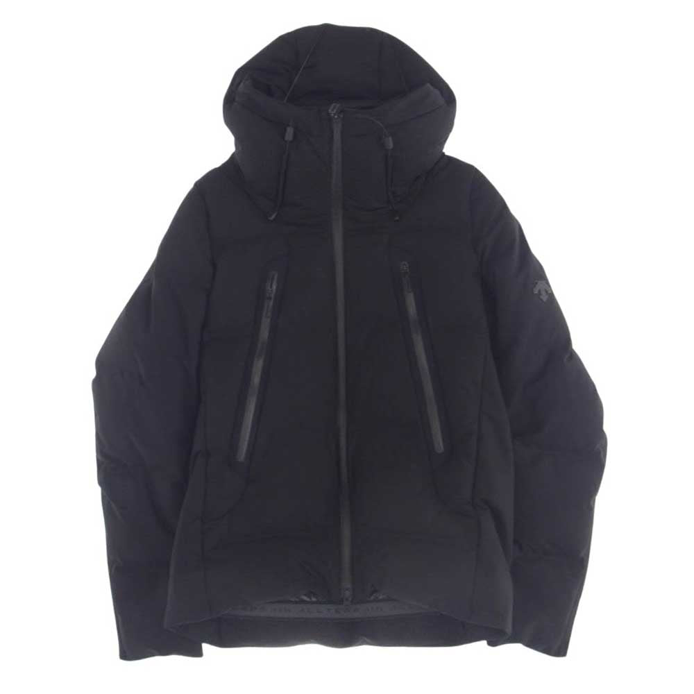 DESCENTE デサント DAMOGK30U ALLTERRAINオルテライン MOUNTAINEERマウンテニア 水沢ダウン フーデッド ダウンジャケット ブラック系 S【中古】