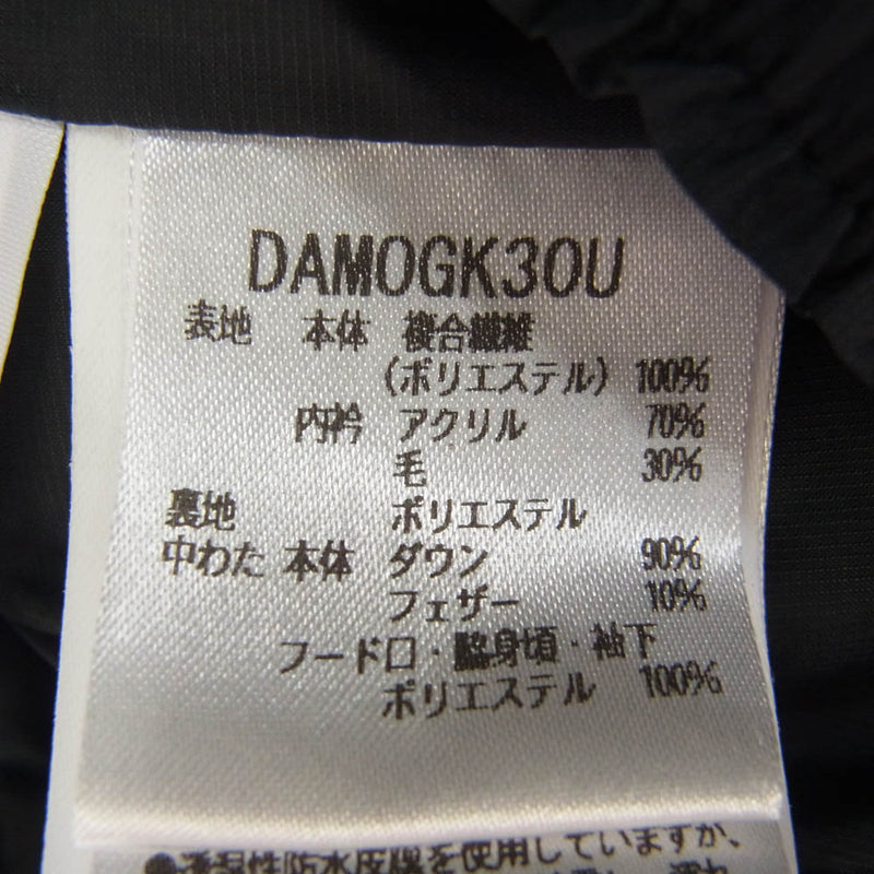 DESCENTE デサント DAMOGK30U ALLTERRAINオルテライン MOUNTAINEERマウンテニア 水沢ダウン フーデッド ダウンジャケット ブラック系 S【中古】