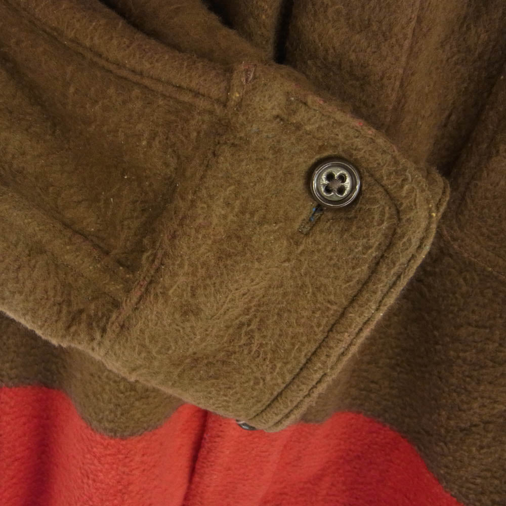 Nigel Cabourn ナイジェルケーボン 8039-00-10010 BLANKET REVERSIBLE FLANNEL SHIRT ブランケット リバーシブル 長袖 シャツ ブラウン系 レッド系 46【中古】