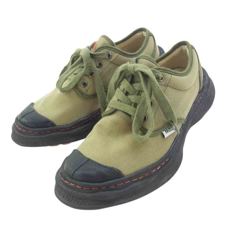 Maison MIHARA YASUHIRO メゾンミハラヤスヒロ 80403962000 × Nigel Cabourn COMBAT SHOES ナイジェルケーボン コンバット スニーカー カーキ系 40【中古】