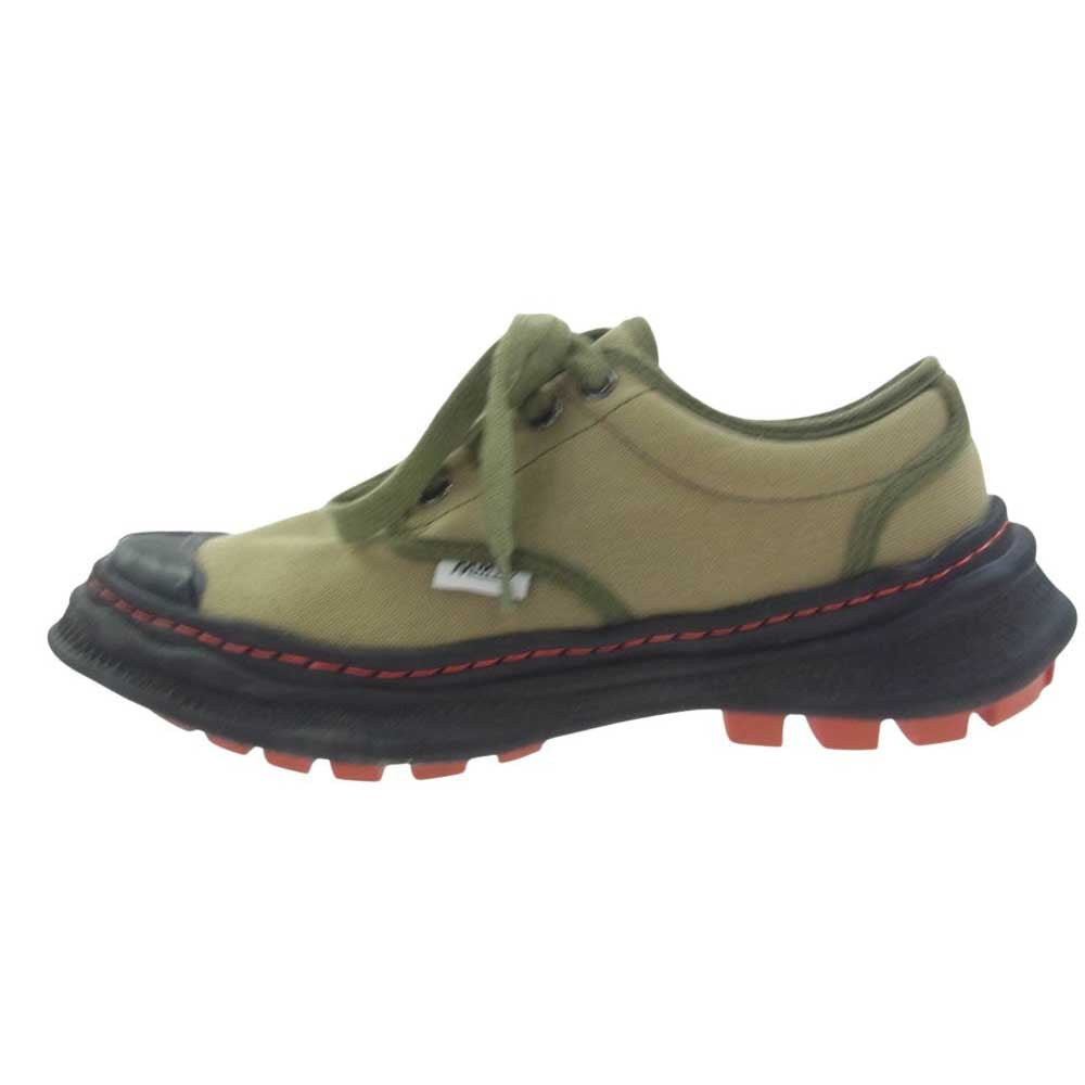 Maison MIHARA YASUHIRO メゾンミハラヤスヒロ 80403962000 × Nigel Cabourn COMBAT SHOES ナイジェルケーボン コンバット スニーカー カーキ系 40【中古】