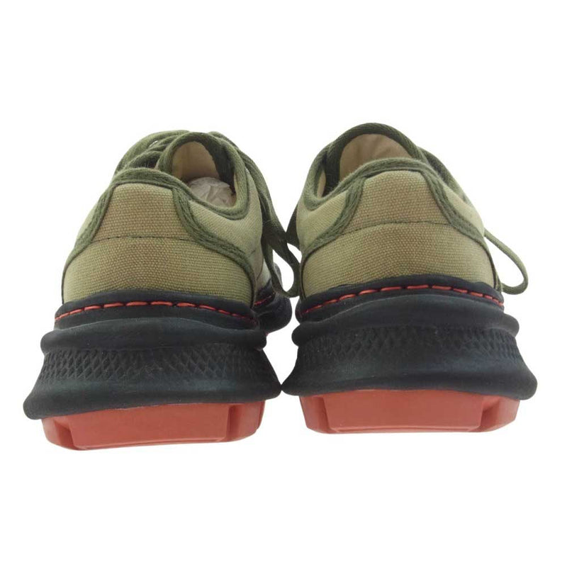 Maison MIHARA YASUHIRO メゾンミハラヤスヒロ 80403962000 × Nigel Cabourn COMBAT SHOES ナイジェルケーボン コンバット スニーカー カーキ系 40【中古】