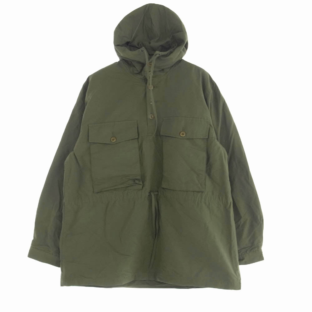 Nigel Cabourn ナイジェルケーボン 80043-13-00030 OW-53 LYBRO TRACK SMOCK COTTON NYLON トラックスモック コットンナイロン カーキ系 46【中古】