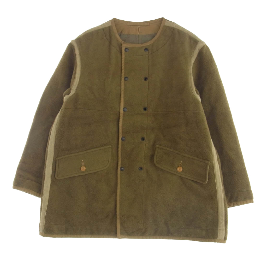 Nigel Cabourn ナイジェルケーボン 8047-00-30010 LINER JAKET REVERSIBLE COTTON BLANKET ライナージャケット リバーシブル コットン ブランケット カーキ系 46【中古】