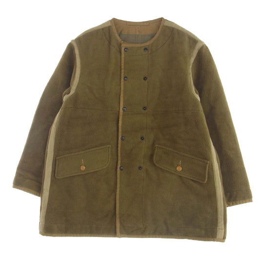 Nigel Cabourn ナイジェルケーボン 8047-00-30010 LINER JAKET REVERSIBLE COTTON BLANKET ライナージャケット リバーシブル コットン ブランケット カーキ系 46【中古】