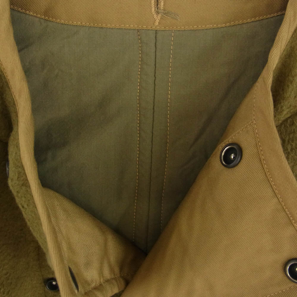 Nigel Cabourn ナイジェルケーボン 8047-00-30010 LINER JAKET REVERSIBLE COTTON BLANKET ライナージャケット リバーシブル コットン ブランケット カーキ系 46【中古】
