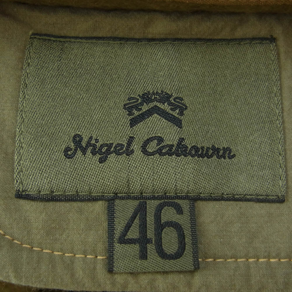 Nigel Cabourn ナイジェルケーボン 8047-00-30010 LINER JAKET REVERSIBLE COTTON BLANKET ライナージャケット リバーシブル コットン ブランケット カーキ系 46【中古】