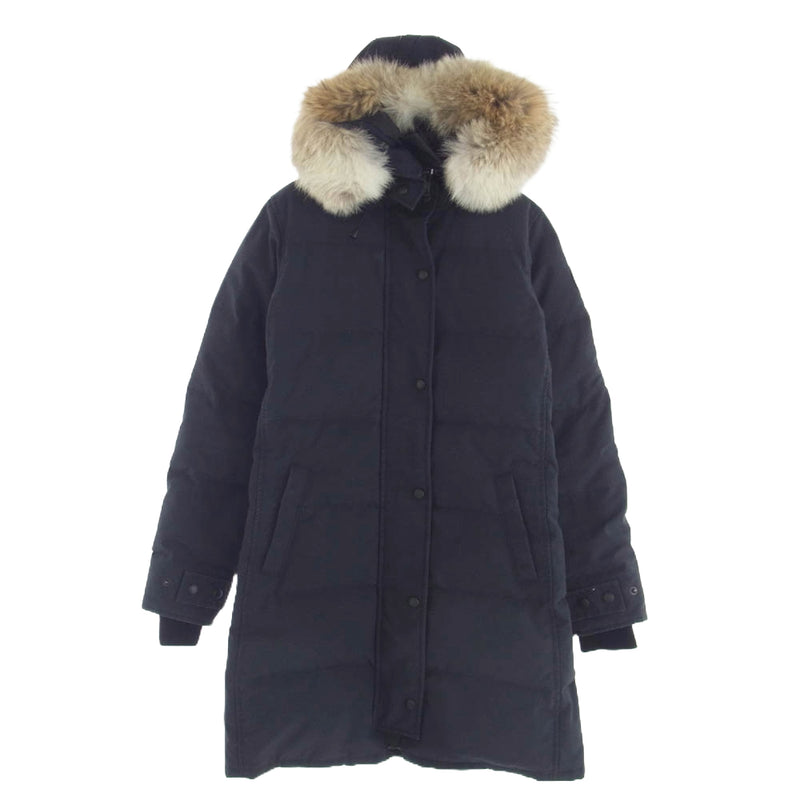 CANADA GOOSE カナダグース 3802LB 国内正規品 サザビーリーグ BLACK LABEL ブラックレーベル SHELBURNE PARKA シェルバーン パーカー ダウン ジャケット ネイビー系 XS【中古】