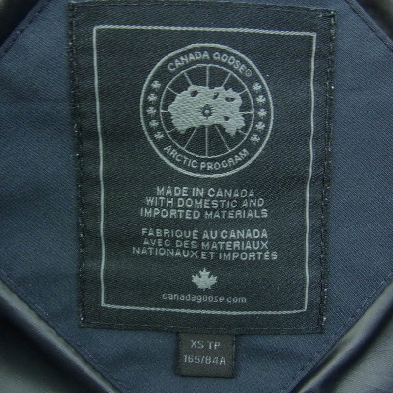 CANADA GOOSE カナダグース 3802LB 国内正規品 サザビーリーグ BLACK LABEL ブラックレーベル SHELBURNE PARKA シェルバーン パーカー ダウン ジャケット ネイビー系 XS【中古】