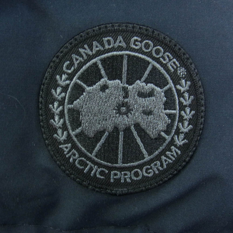 CANADA GOOSE カナダグース 3802LB 国内正規品 サザビーリーグ BLACK LABEL ブラックレーベル SHELBURNE PARKA シェルバーン パーカー ダウン ジャケット ネイビー系 XS【中古】