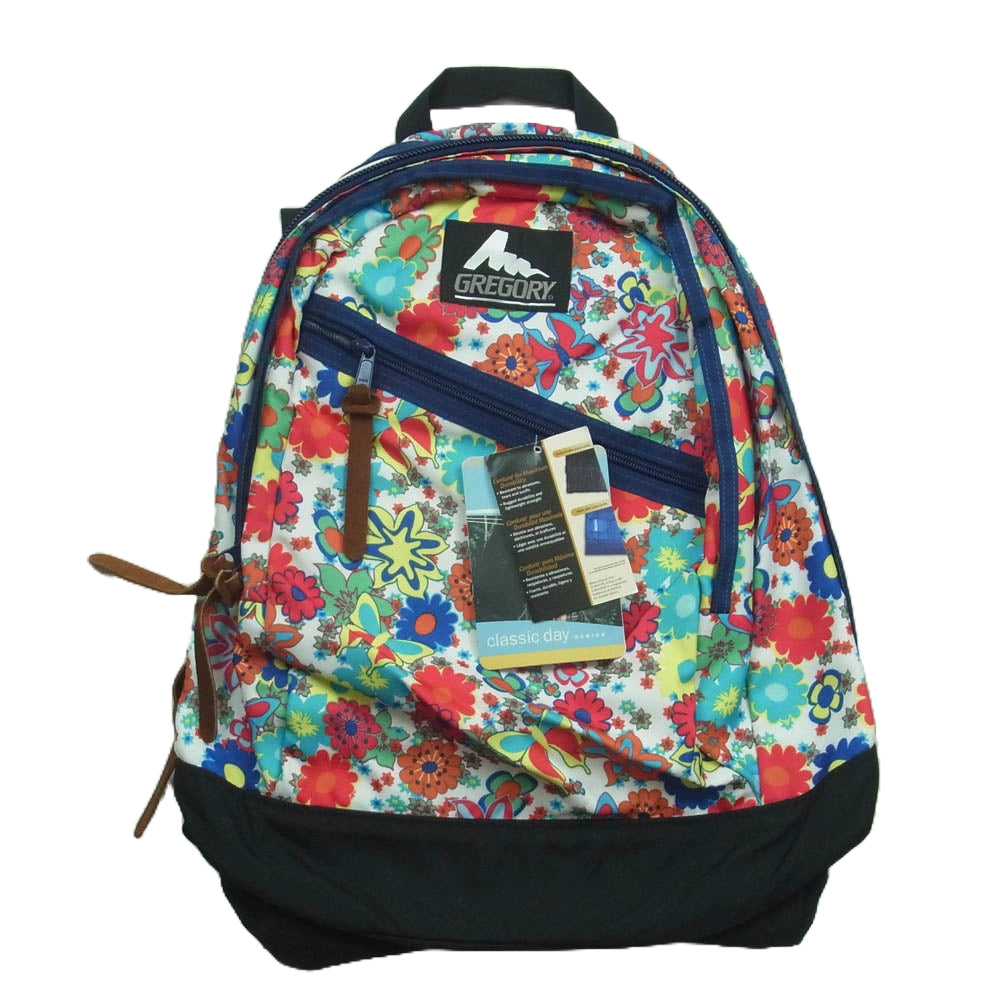GREGORY グレゴリー 花柄 リュックサック バックパック マルチカラー系【美品】【中古】