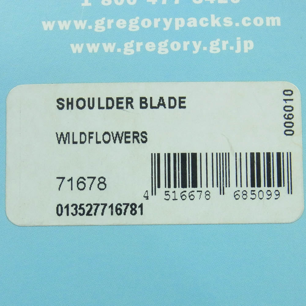 GREGORY グレゴリー 花柄 リュックサック バックパック マルチカラー系【美品】【中古】