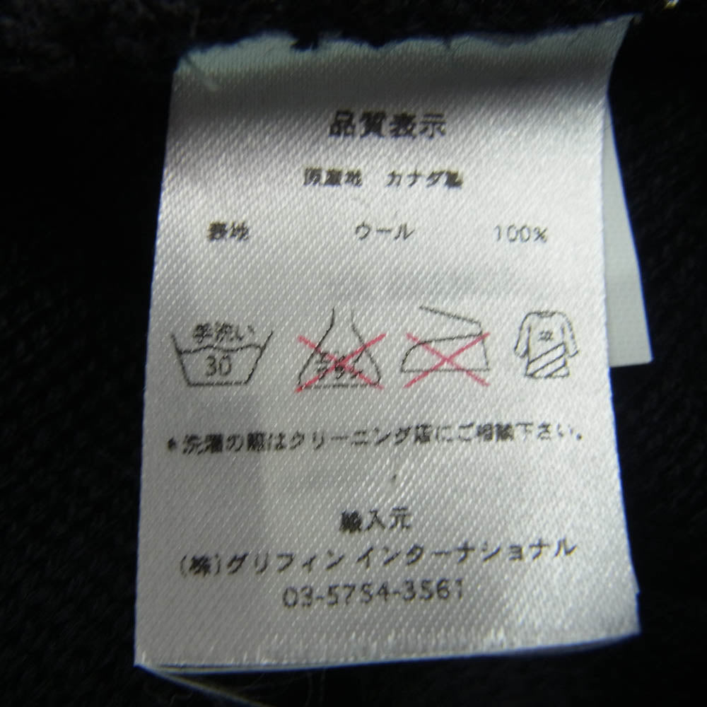 CANADA GOOSE カナダグース 5232M Pom Toque CG LOGO ニット キャップ ニット帽 ブラック系【新古品】【未使用】【中古】