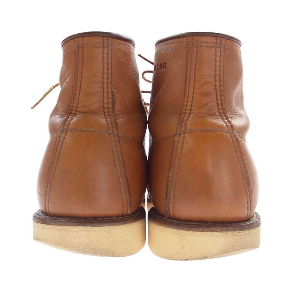 RED WING レッドウィング 9875 犬タグ 復刻モデル IRISH SETTER 6inch CLASSIC MOC TOE アイリッシュセッター ゴールドラセット ワーク ブーツ  ライトブラウン系 27cm【中古】