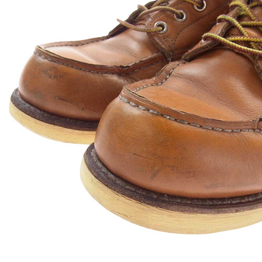 RED WING レッドウィング 9875 犬タグ 復刻モデル IRISH SETTER 6inch CLASSIC MOC TOE アイリッシュセッター ゴールドラセット ワーク ブーツ  ライトブラウン系 27cm【中古】