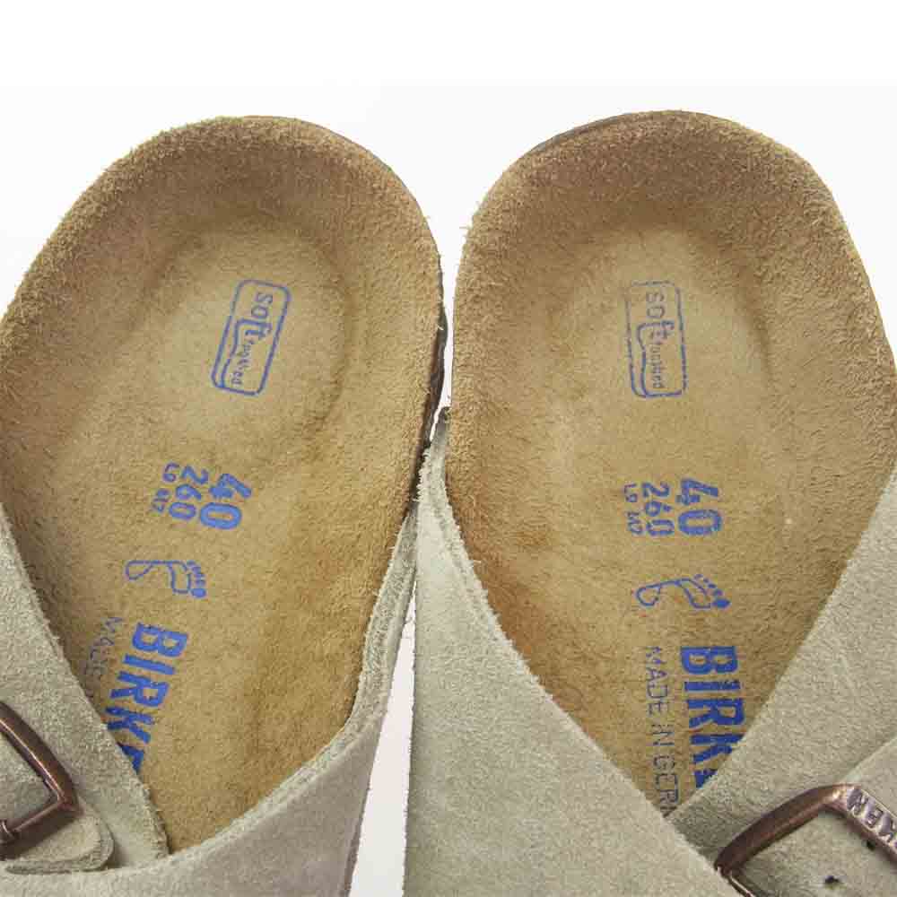 BIRKENSTOCK ビルケンシュトック ZURICH チューリッヒ スエード ダブルモンク サンダル ベージュ系 26cm【中古】