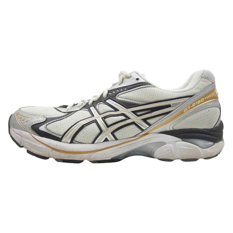 asics アシックス F960923 GT-2160 ローカット スニーカー ホワイト系 シルバー系 27cm【中古】