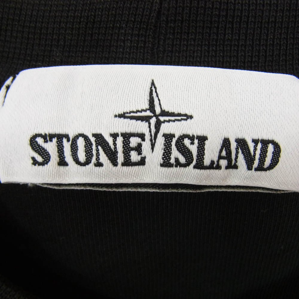 STONE ISLAND ストーンアイランド 21AW 741563051 袖ロゴワッペン クルーネック スウェット トレーナー ブラック系 L【中古】
