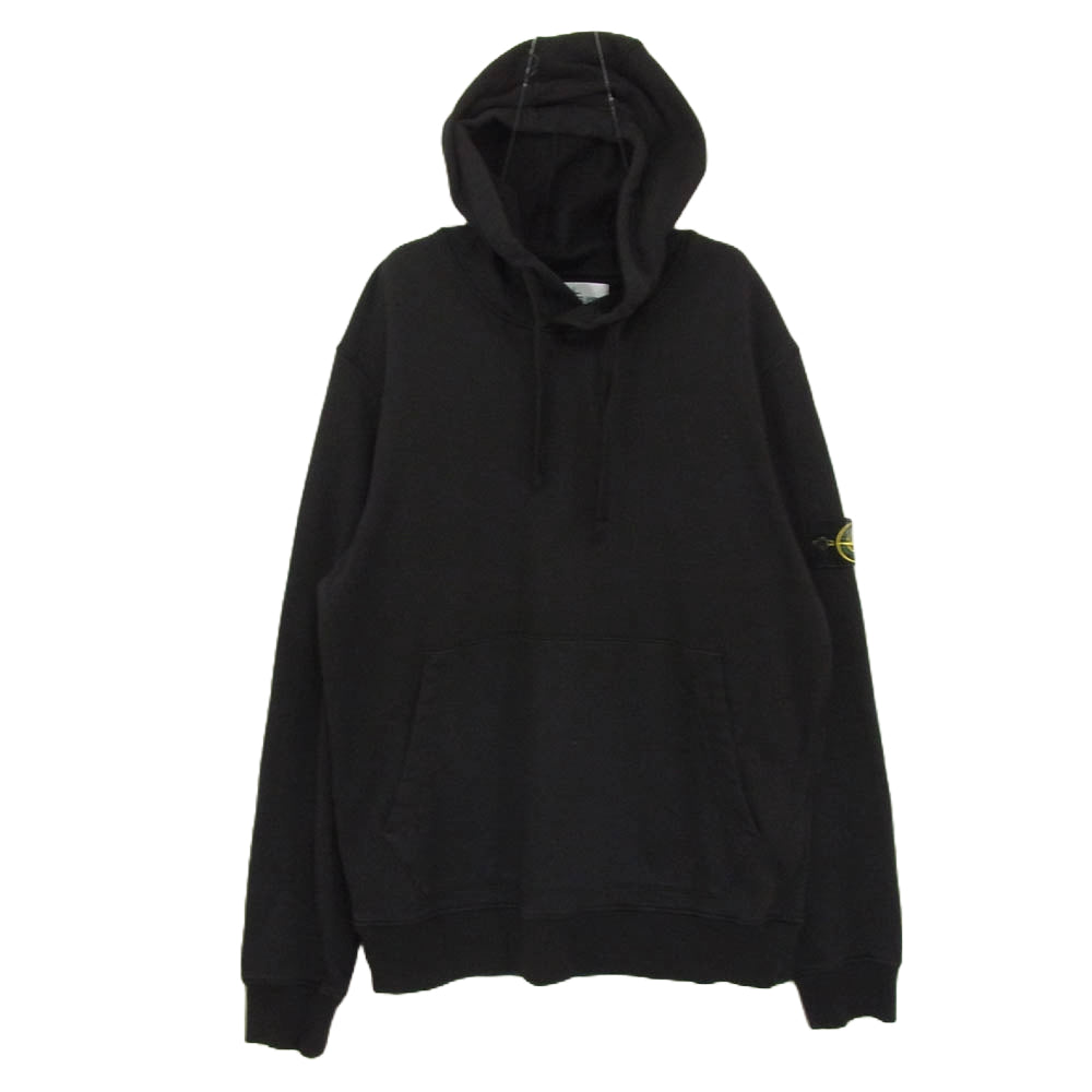 STONE ISLAND ストーンアイランド 20SS 721564151 袖ロゴワッペン コットン スウェット プルオーバー パーカー ブラック系 L【中古】