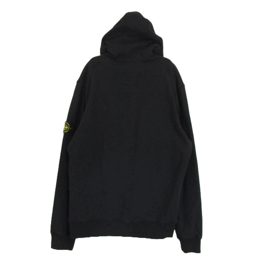 STONE ISLAND ストーンアイランド 20SS 721564151 袖ロゴワッペン コットン スウェット プルオーバー パーカー ブラック系 L【中古】