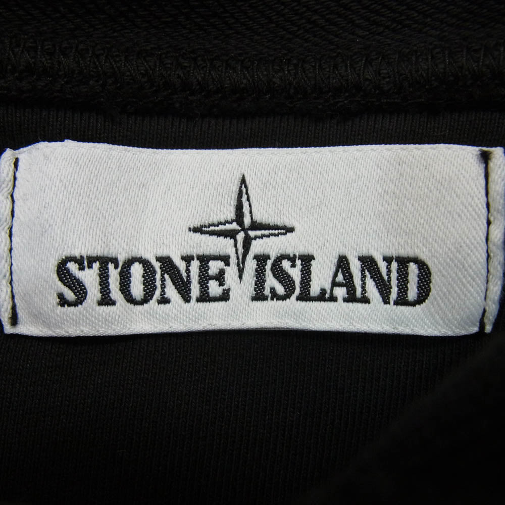 STONE ISLAND ストーンアイランド 20SS 721564151 袖ロゴワッペン コットン スウェット プルオーバー パーカー ブラック系 L【中古】
