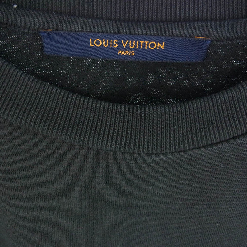 LOUIS VUITTON ルイ・ヴィトン HIY47W　 インサイドアウト カットソー Tシャツ 半袖 M ブラック ブラック系 M【中古】