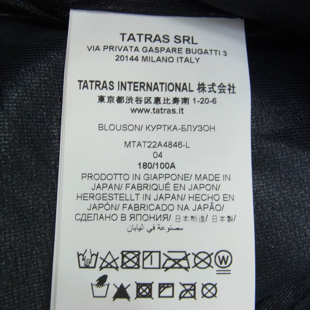 TATRAS タトラス MTAT22A4846 BATORA バトラ フリース ジャケット 4 ブラック ブラック系 04   180/100A【美品】【中古】