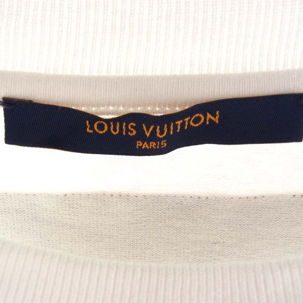 LOUIS VUITTON ルイ・ヴィトン 22SS HMY98W DO A KICKFLIP プリント クルーネック Tシャツ 半袖 XL ホワイト ホワイト系 XL【中古】