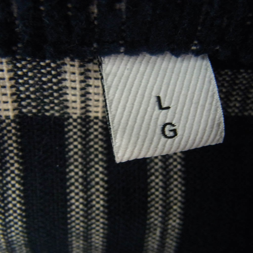 BURBERRY LONDON バーバリー ロンドン 8071947 チェック柄 コーデュロイ ジップ ジャケット L ネイビー ネイビー系 L【美品】【中古】