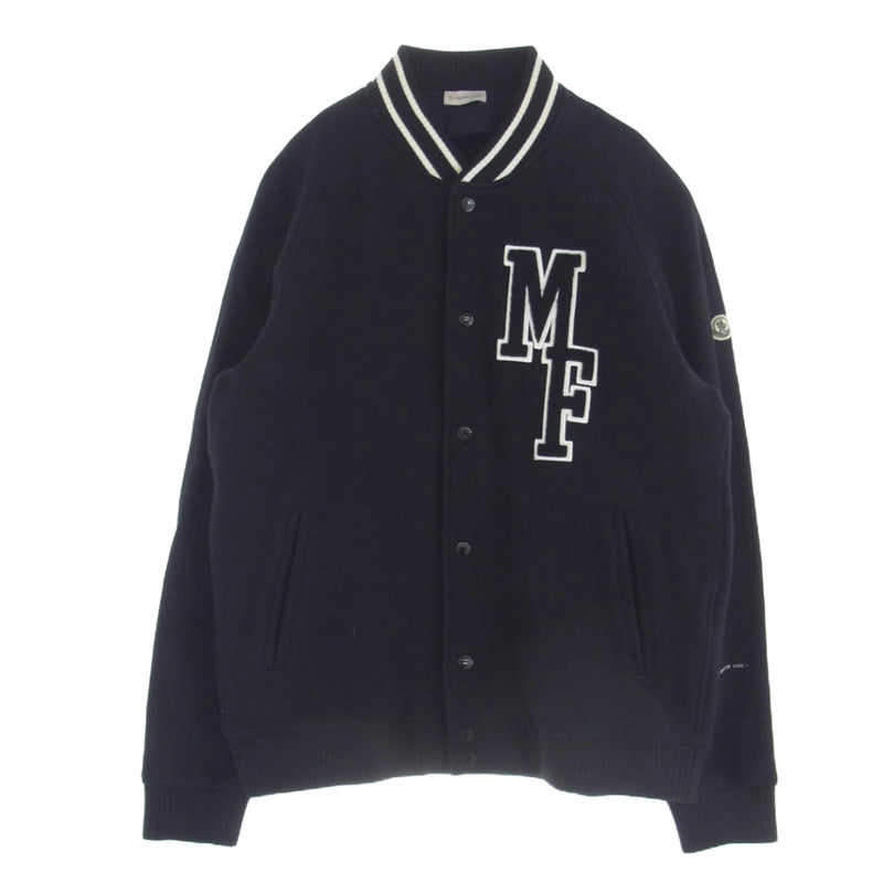 MONCLER モンクレール × FRAGMENT DESIGN フラグメント 23AW I209U8G00006899OJ バックロゴ ジャケット スウェット スタジャン カーディガン L ブラック系 L【中古】