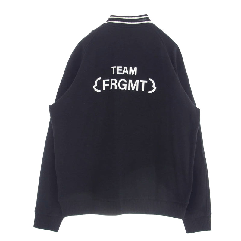 MONCLER モンクレール × FRAGMENT DESIGN フラグメント 23AW I209U8G00006899OJ バックロゴ ジャケット スウェット スタジャン カーディガン L ブラック系 L【中古】