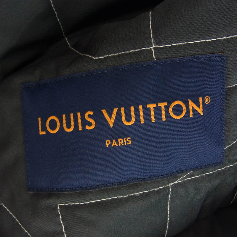 LOUIS VUITTON ルイ・ヴィトン HOB03W バイカラー パデッド フーデッド ブルゾン 中綿 ジャケット 50 ブラック系 50【美品】【中古】