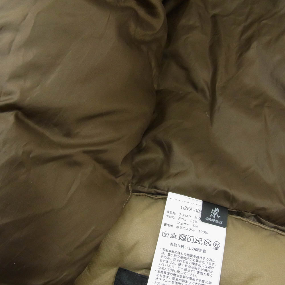 Gramicci グラミチ × TAION INNER DOWN SCARF TG-1F-004 インナー ダウン マフラー カーキ系【中古】