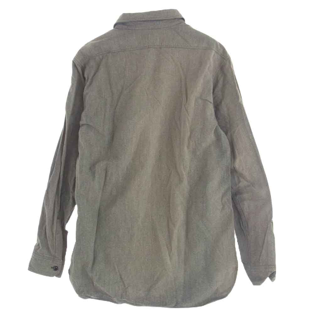 Buzz Rickson's バズリクソンズ M23003 MOCK TWIST CHAMBRAY WORK SHIRT モックツイスト 杢シャンブレー 長袖シャツ グレー系 16-16.5【中古】