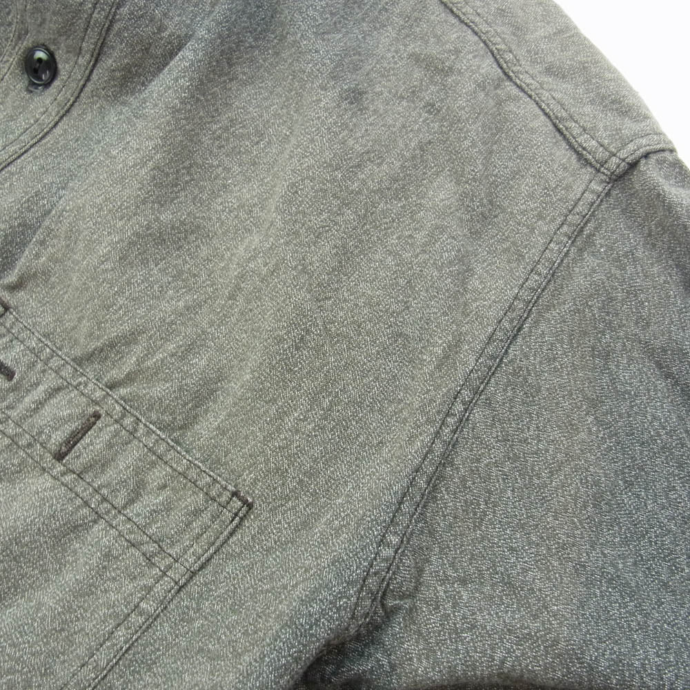 Buzz Rickson's バズリクソンズ M23003 MOCK TWIST CHAMBRAY WORK SHIRT モックツイスト 杢シャンブレー 長袖シャツ グレー系 16-16.5【中古】