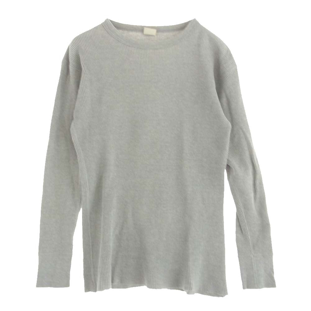 The REAL McCOY'S ザリアルマッコイズ サーマル ロング スリーブシャツ 長袖 カットソー グレー系 L 42-44【中古】