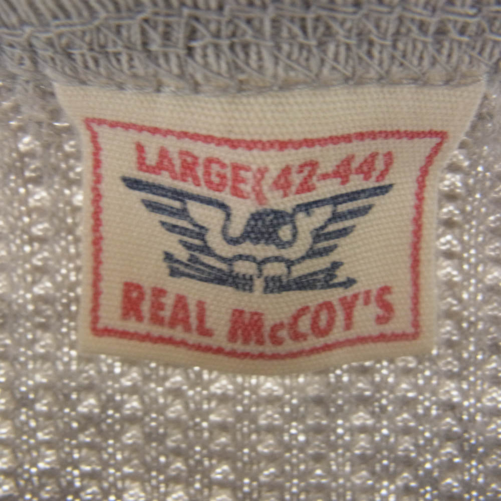 The REAL McCOY'S ザリアルマッコイズ サーマル ロング スリーブシャツ 長袖 カットソー グレー系 L 42-44【中古】