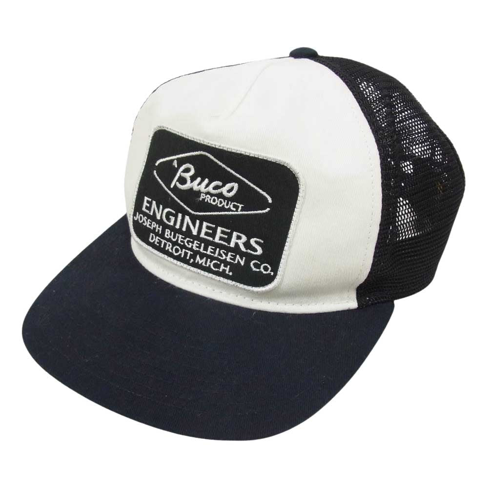 BUCO ブコ ワッペン メッシュ キャップ ブラック系【中古】