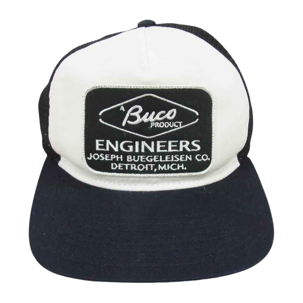 BUCO ブコ ワッペン メッシュ キャップ ブラック系【中古】