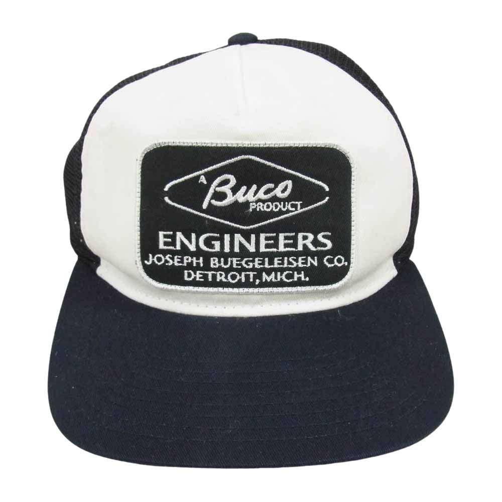 BUCO ブコ ワッペン メッシュ キャップ ブラック系【中古】
