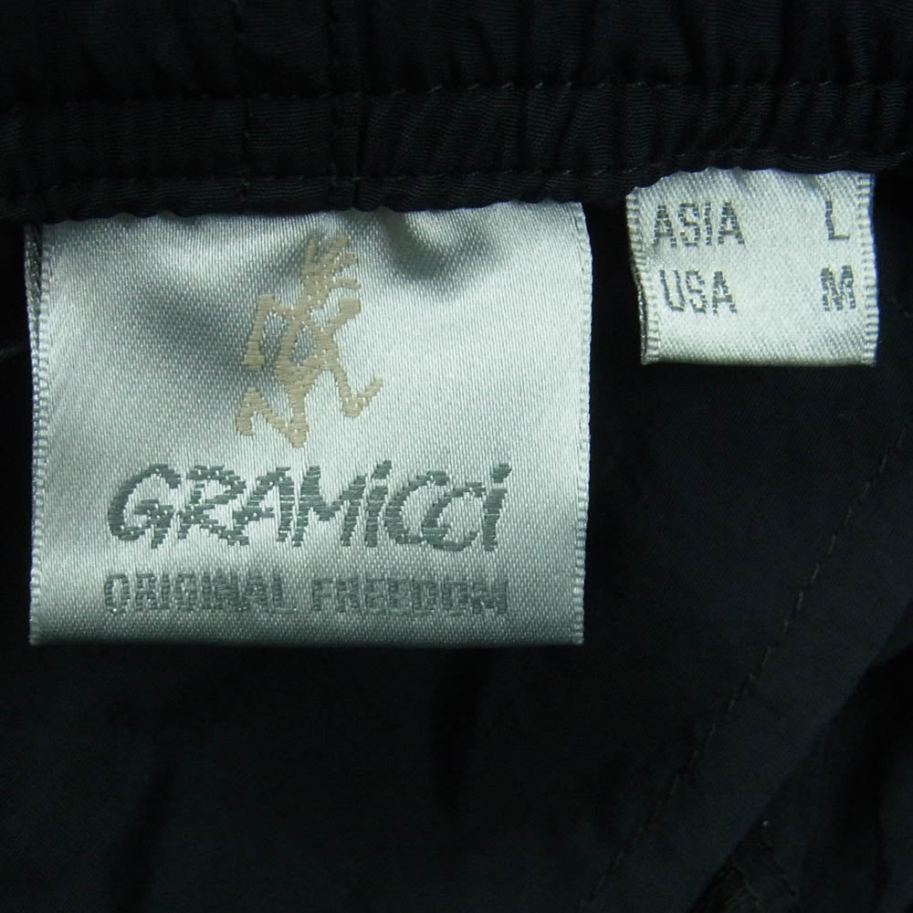 Gramicci グラミチ GMP3-S2058 PACKABLE TRACK PANTS パッカブル ナイロン トラック パンツ ブラック系 L【極上美品】【中古】