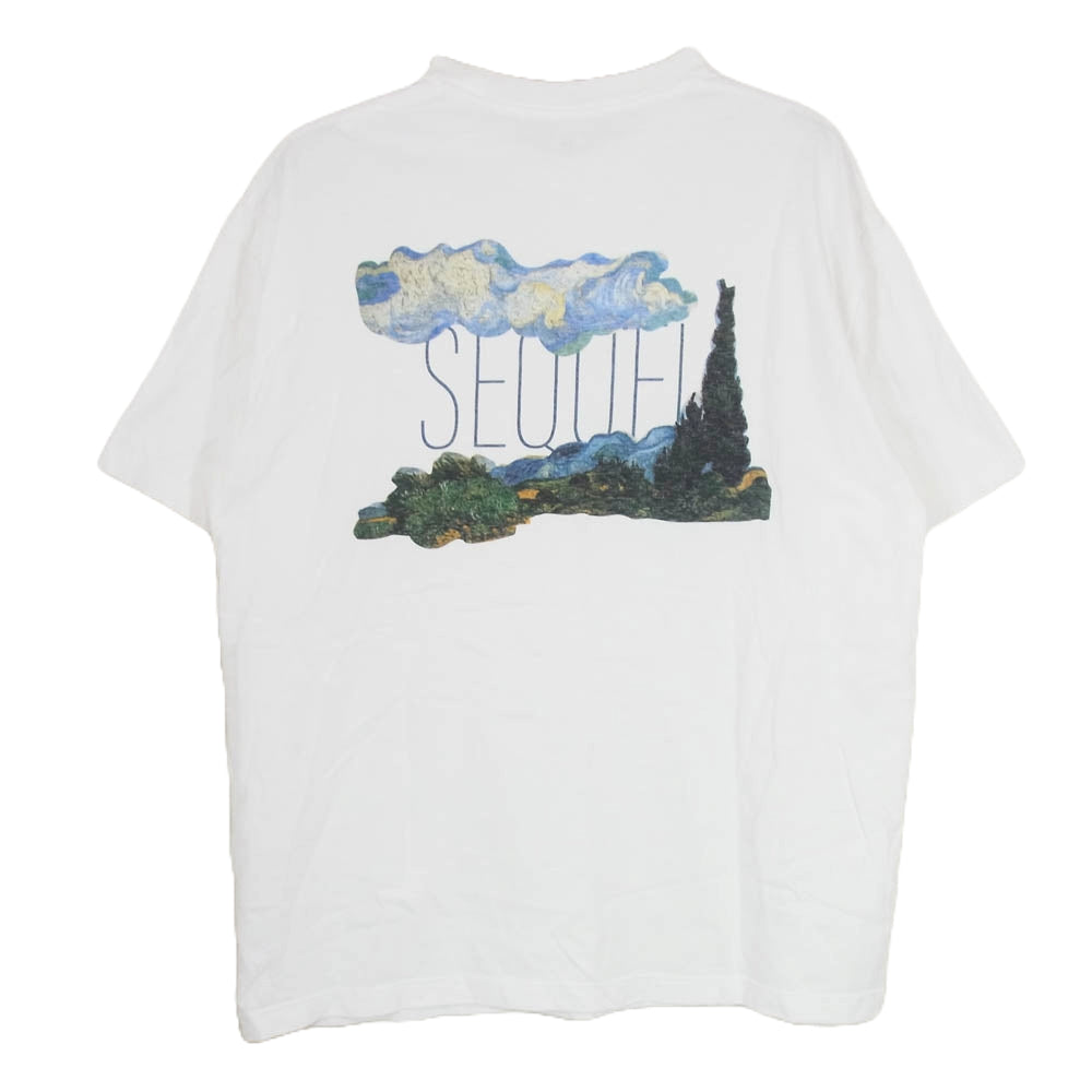 SEQUEL シークエル 24SS SQ-24SS-ST-03 T-SHIRT WHITE ロゴ プリント 半袖 Tシャツ ホワイト系 L【中古】