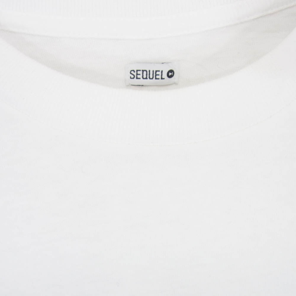 SEQUEL シークエル 24SS SQ-24SS-ST-03 T-SHIRT WHITE ロゴ プリント 半袖 Tシャツ ホワイト系 L【中古】