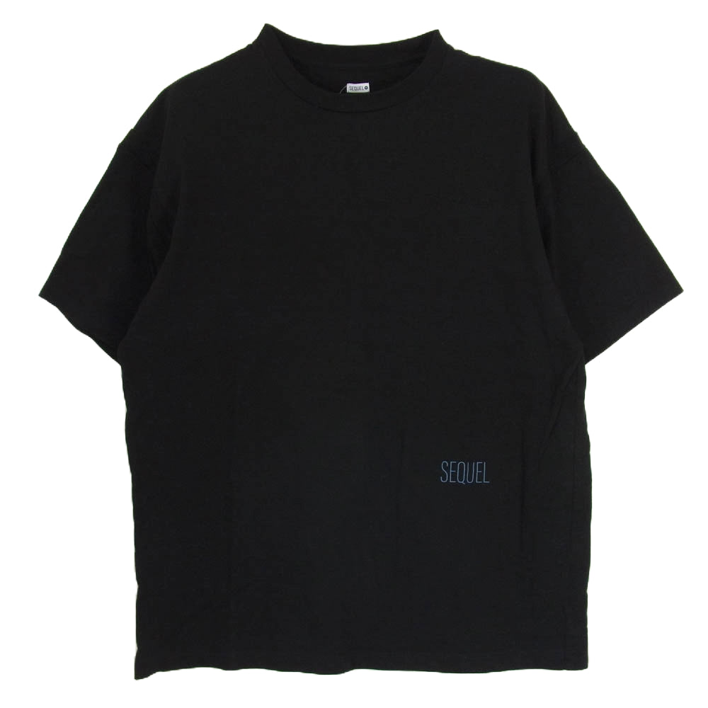 SEQUEL シークエル 24SS SQ-24SS-ST-03 T-SHIRT BLACK ロゴ プリント 半袖 Tシャツ ブラック系 L【中古】