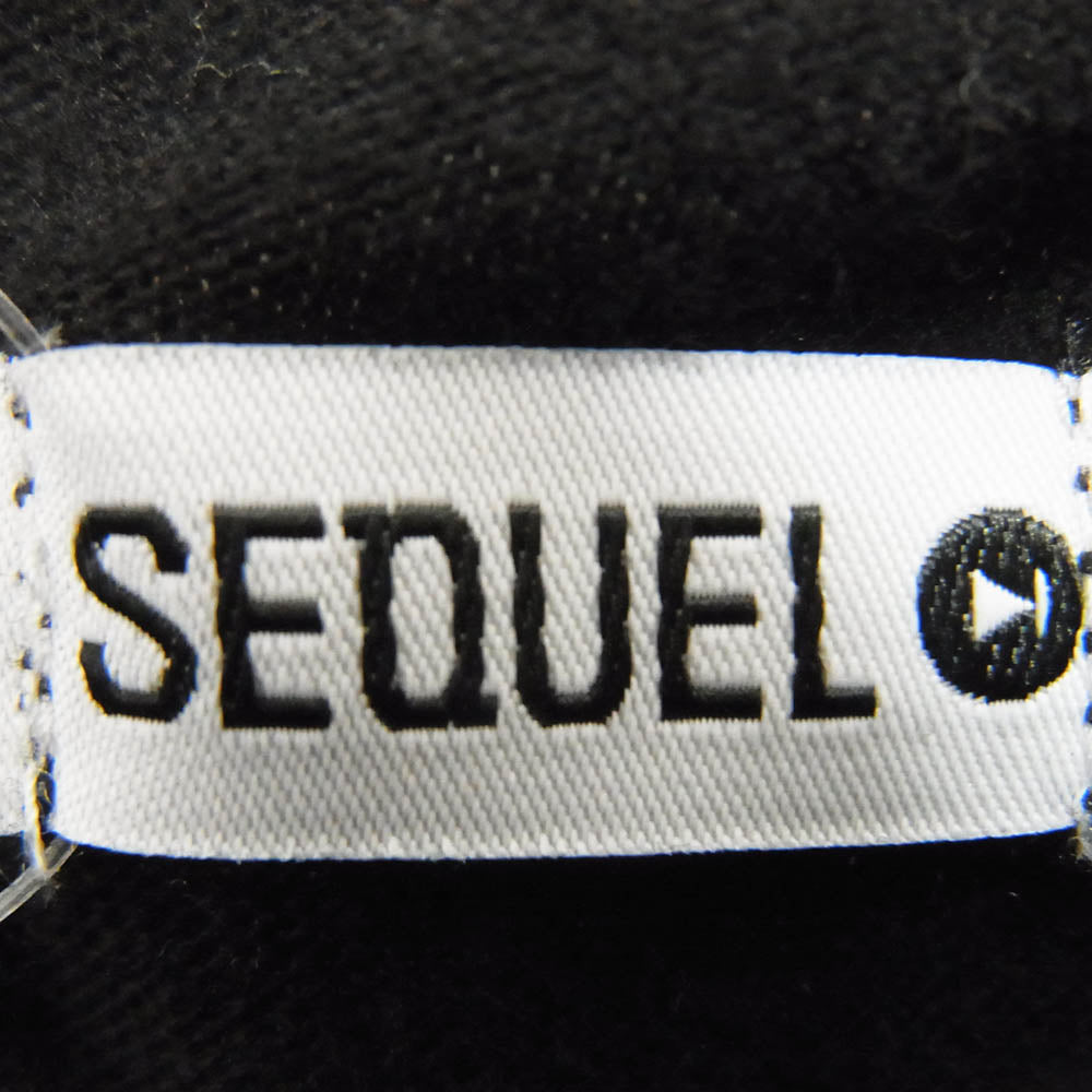 SEQUEL シークエル 24SS SQ-24SS-ST-03 T-SHIRT BLACK ロゴ プリント 半袖 Tシャツ ブラック系 L【中古】