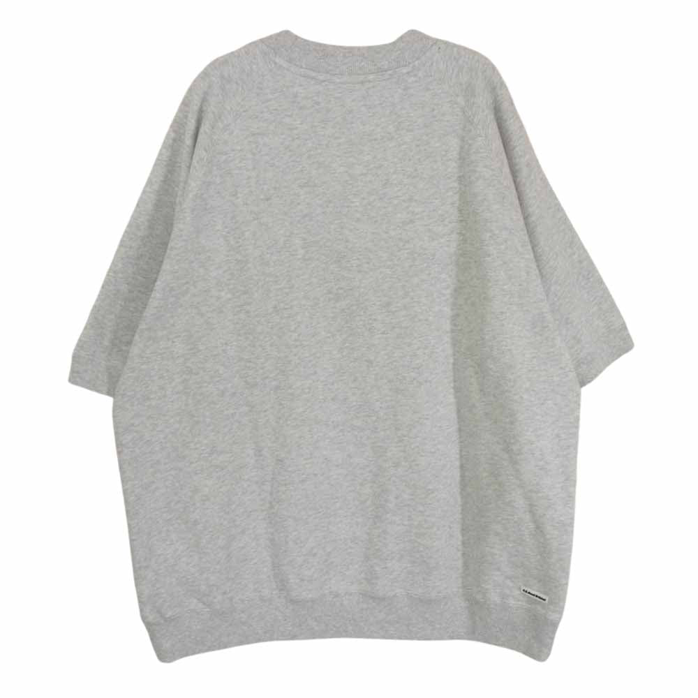 F.C.R.B. エフシーアールビー 23SS FCRB-230068 CREWNECK BAGGY SWEAT クルーネック バギー スウェット トレーナー トップス  半袖 グレー系 L【美品】【中古】